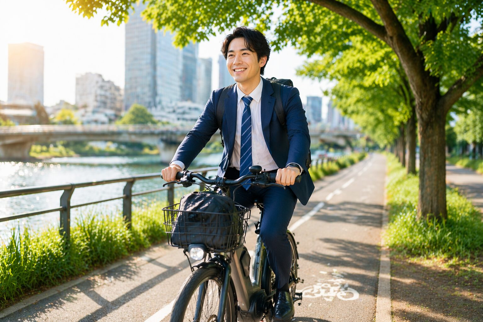電動自転車 通勤 快適 イメージ