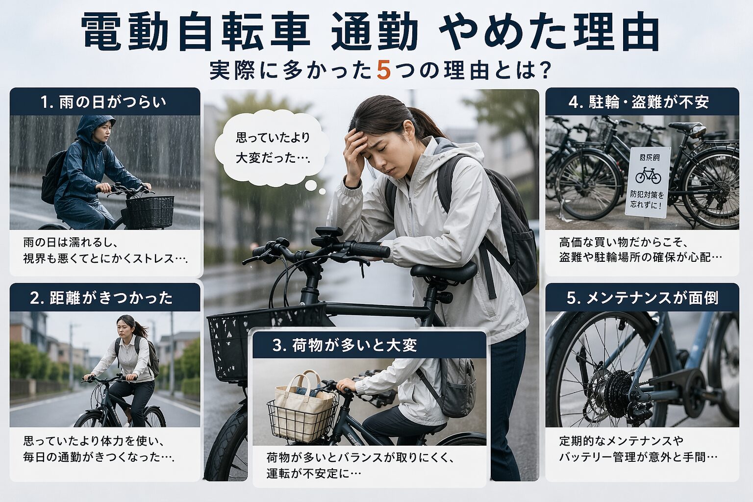 電動自転車 通勤 やめた 理由