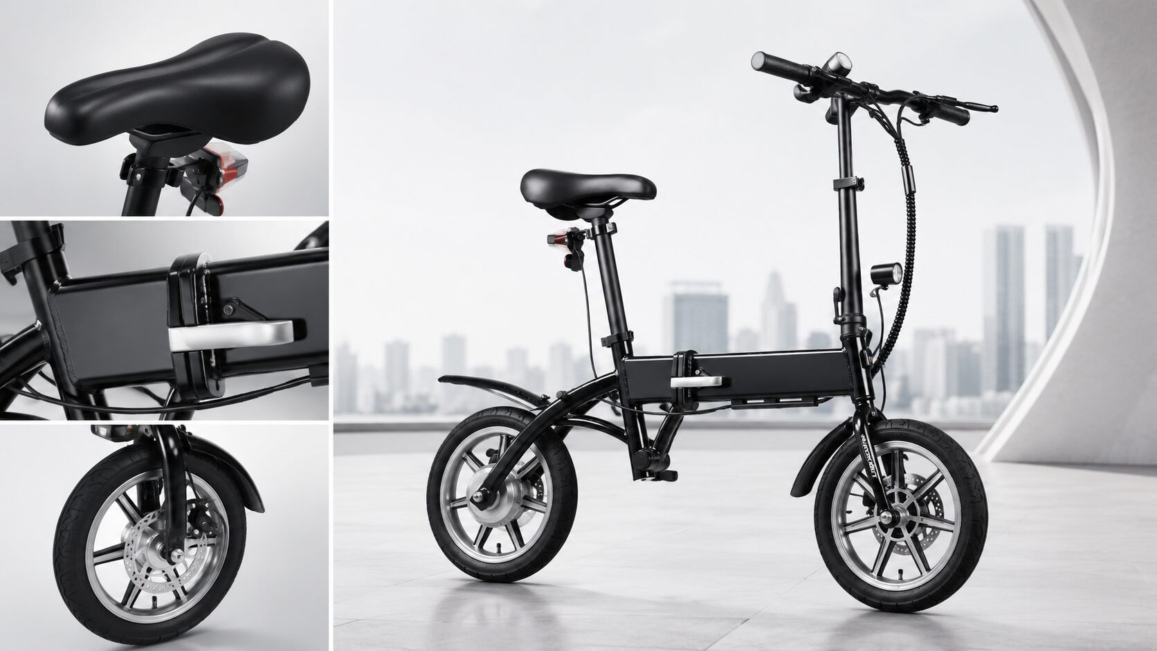 RICHBIT CITYのサドルや小径タイヤなど車体ディテールのイメージ