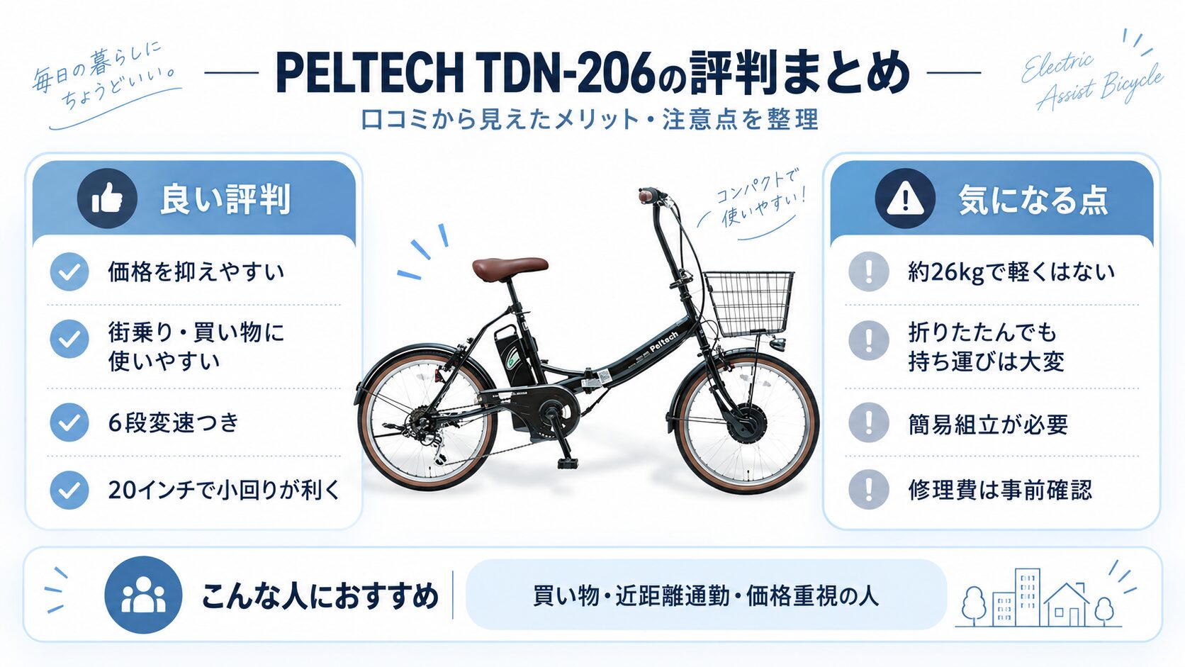 PELTECH TDN-206の評判まとめ。良い評判と購入前に確認したい注意点